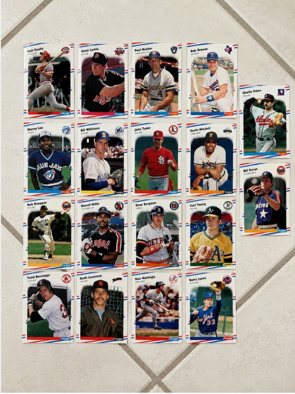 1988 Fleer Baseball Card Lot 700+ Cards Original Box Ryan Bonds McGwire